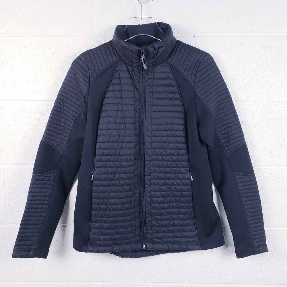 CALIA by Carrie Underwood Full Zip‎ Puffer Hybrid Jacket Black Size Medium